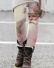 Pink Santa Casual Leggings