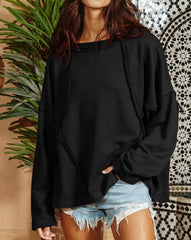 Exposed Seam Oversized Sweatshirt