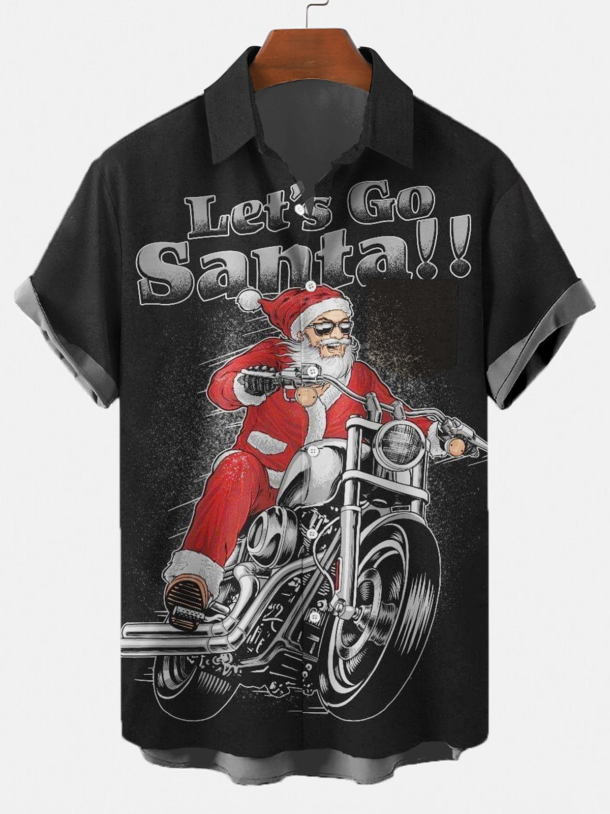 Christmas Series large Casual Short Sleeve Shirt