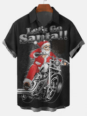 Christmas Series large Casual Short Sleeve Shirt