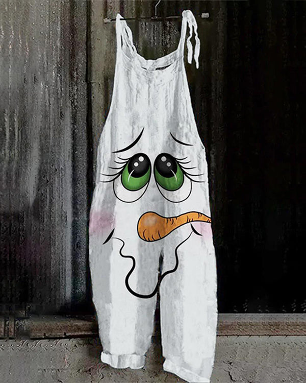 Christmas Print Jumpsuit