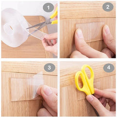 CLEARBANDâ„?TRANSPARENT AND WATER DOUBLE SIDE TAPE | 1 + 1 FREE