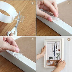 CLEARBANDâ„?TRANSPARENT AND WATER DOUBLE SIDE TAPE | 1 + 1 FREE