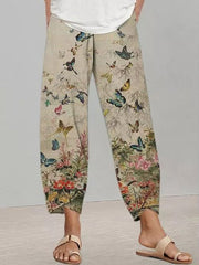 Floral Print Trousers