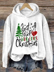 Christmas Ladies Printed Long Sleeve Sweatshirt