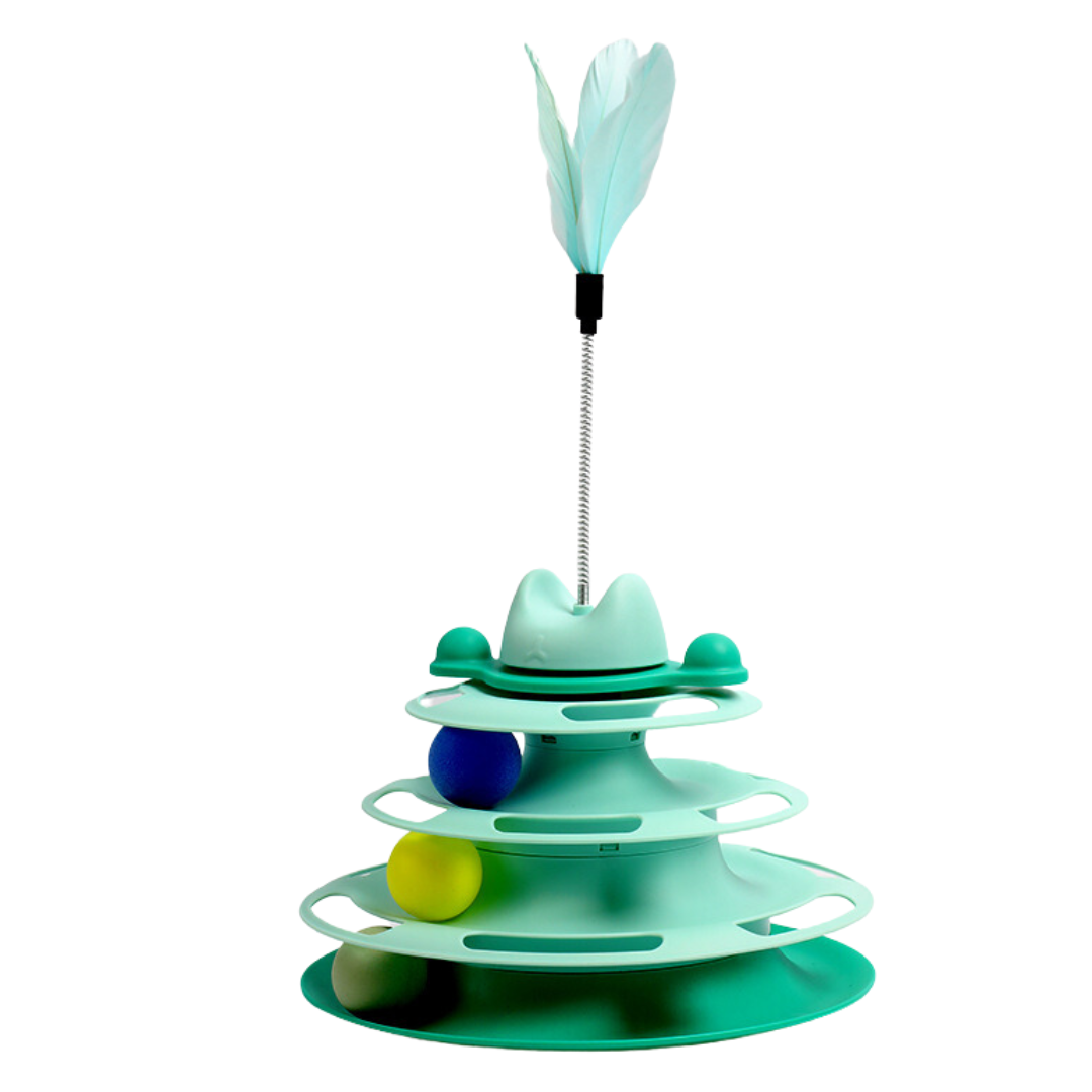 Tower of Tracks Interactive Turntable Cat Toy