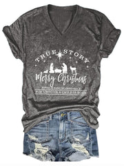 Christian Christmas True Story Casual T-Shirt