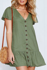 Fashion British Style Solid Patchwork V Neck Princess Dresses