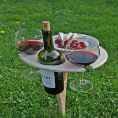 50% OFF | Pickyâ„?- Foldable picnic table with wine holder Last day discount