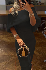 Fashion Print Off the Shoulder Trumpet Mermaid Dresses(7 Colors)