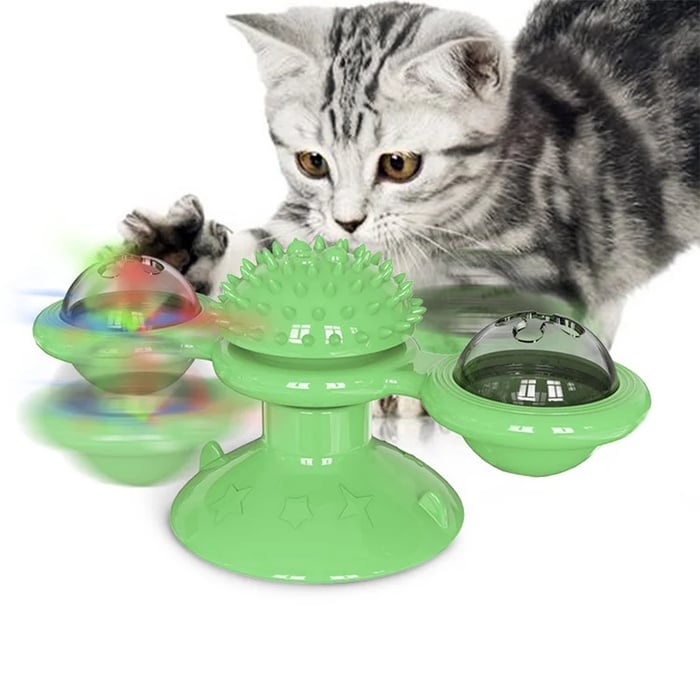 1+1 FREE | Spinning Ballâ„?- Interactive Spinning Wheel Cat Toy