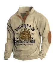 Griswold & Co Est 1989 Christmas Tree Farm Print Casual Sweatshirt