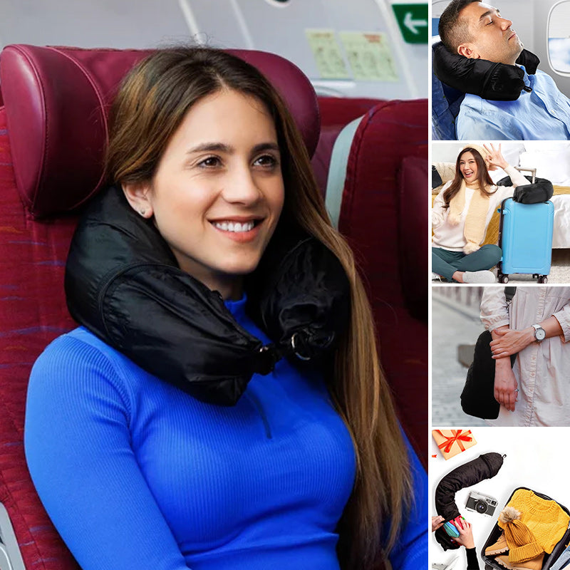 PackSmartâ„?- Inflatable clothing Travel neck pillowcase - 1+1 FREE