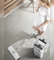QuickCleanâ„?| Magic floor mop with bucket