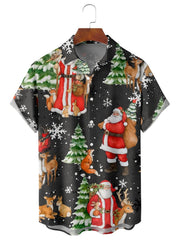 Christmas Casual Loose Plus Size Short-Sleeved Shirt