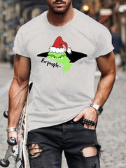 Christmas Hat EW People Print T-Shirt
