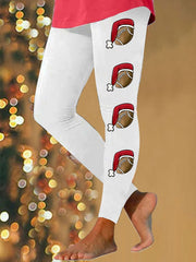 Christmas Hat Football Casual Leggings