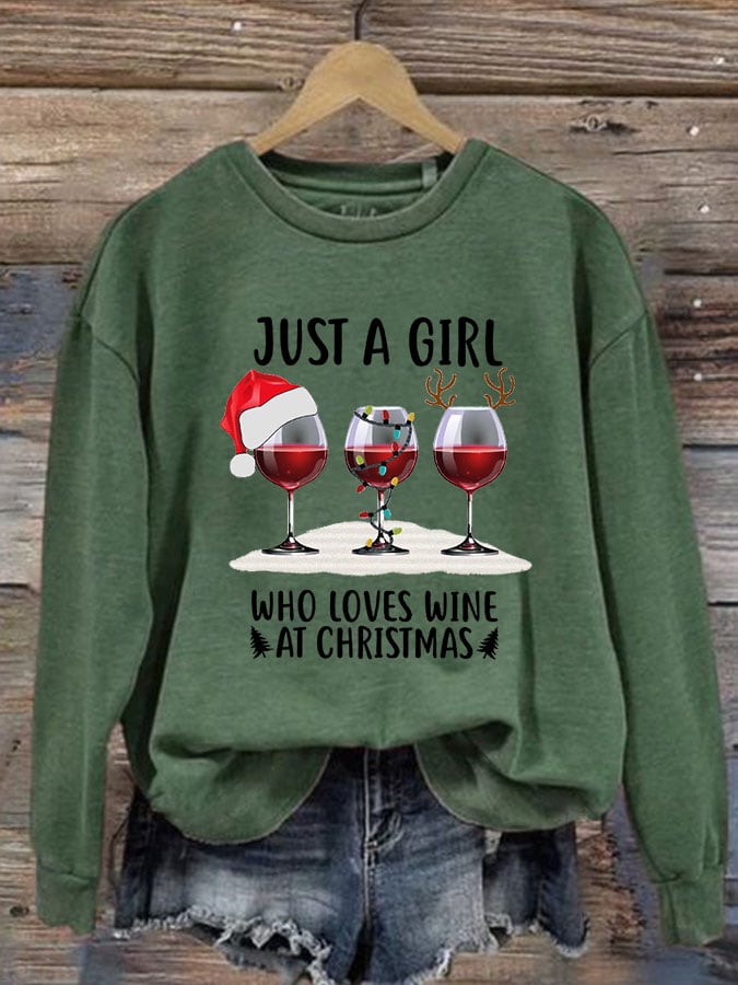 Christmas Printed Long Sleeve Sweatshirt
