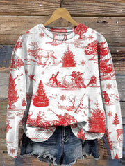 Christmas Art Print Casual  Sweatshirt