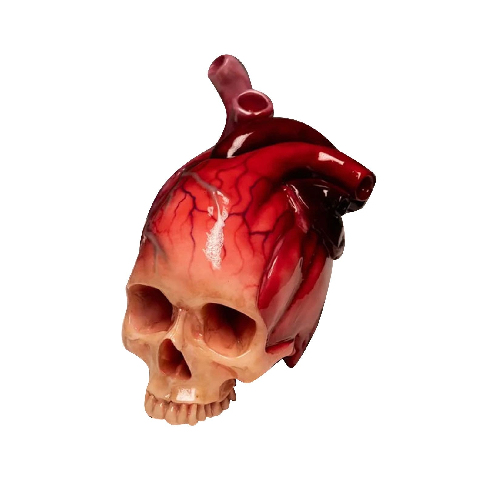 Pumpscull Realistic Halloween Heart-Shaped Skull Sculpture