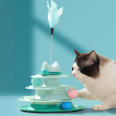 Tower of Tracks Interactive Turntable Cat Toy