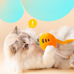 Cat Chewing Bite Rope Toys Doll Feather