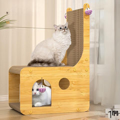 L-shaped Cat House Scratching Board