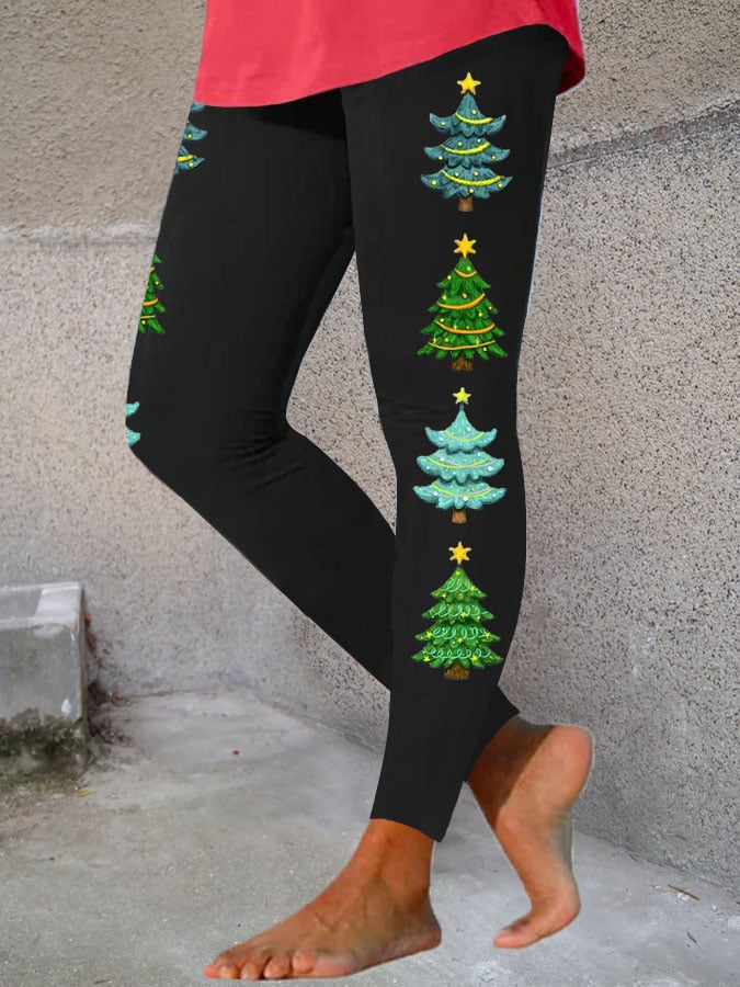 Christmas Tree🎄 Print Leggings