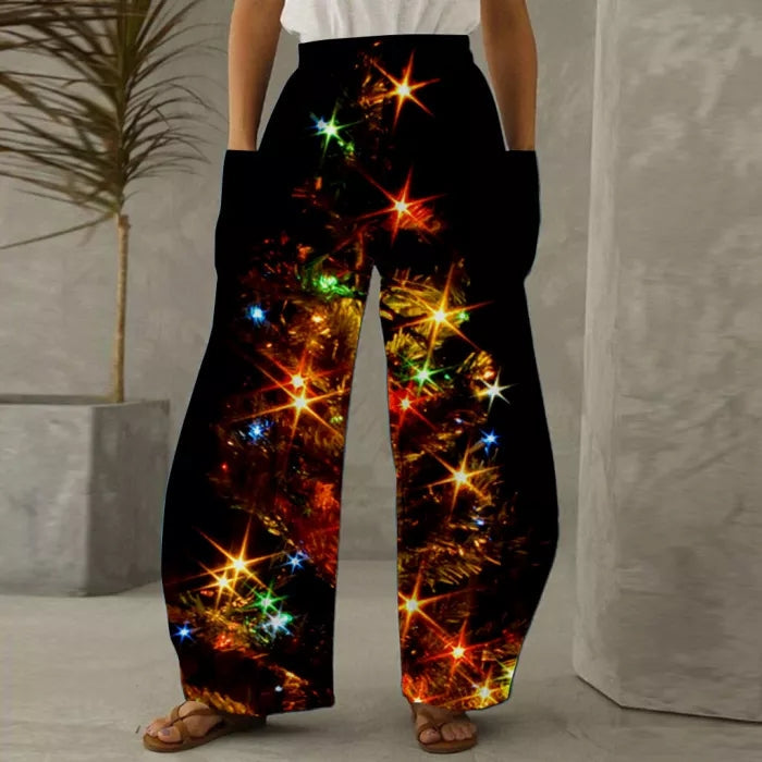 Christmas Printed Pants