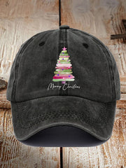 Unisex Merry Christmas Tree Print Hats
