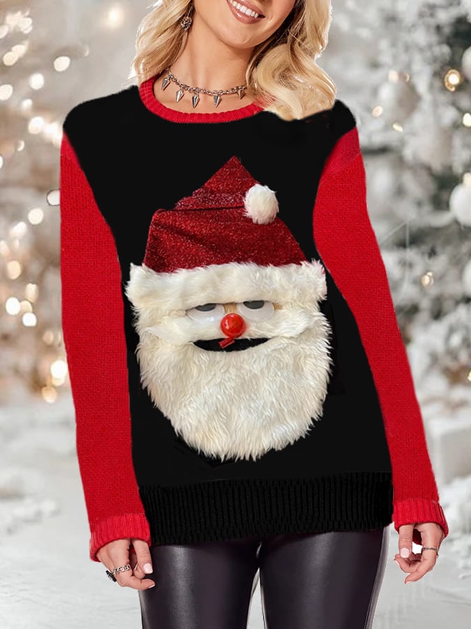 Fun Tongue Santa Sweater