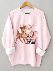 Christmas Santa Fun Casual Sweatshirt