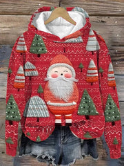 Santa Claus Printed Hoodie