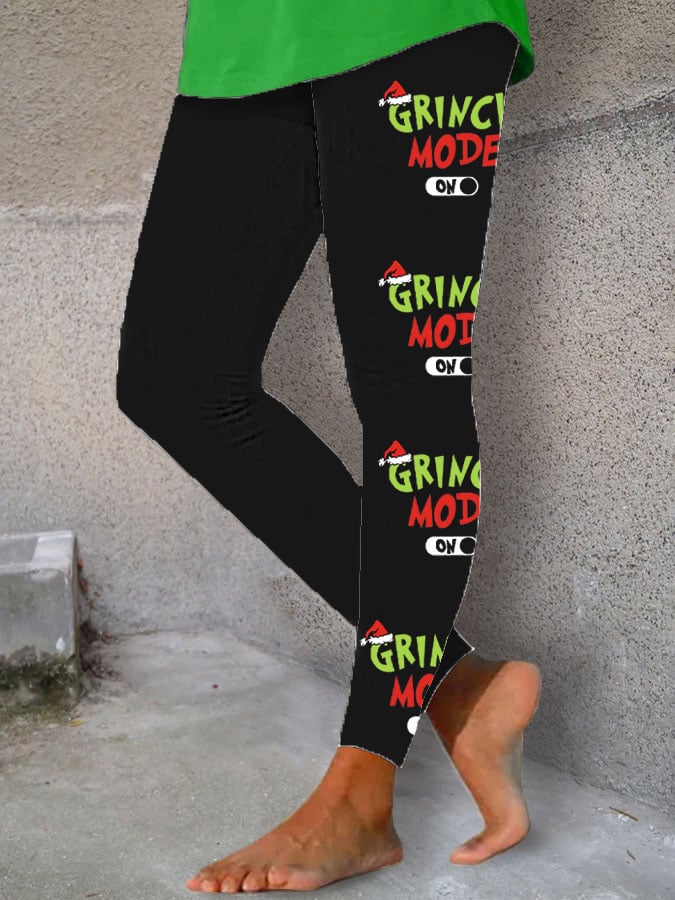 Christmas Print Yoga Leggings