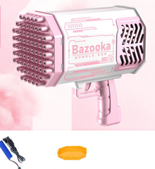 Bazookaâ„?- 69 hole soap bubbles machine gun with led light