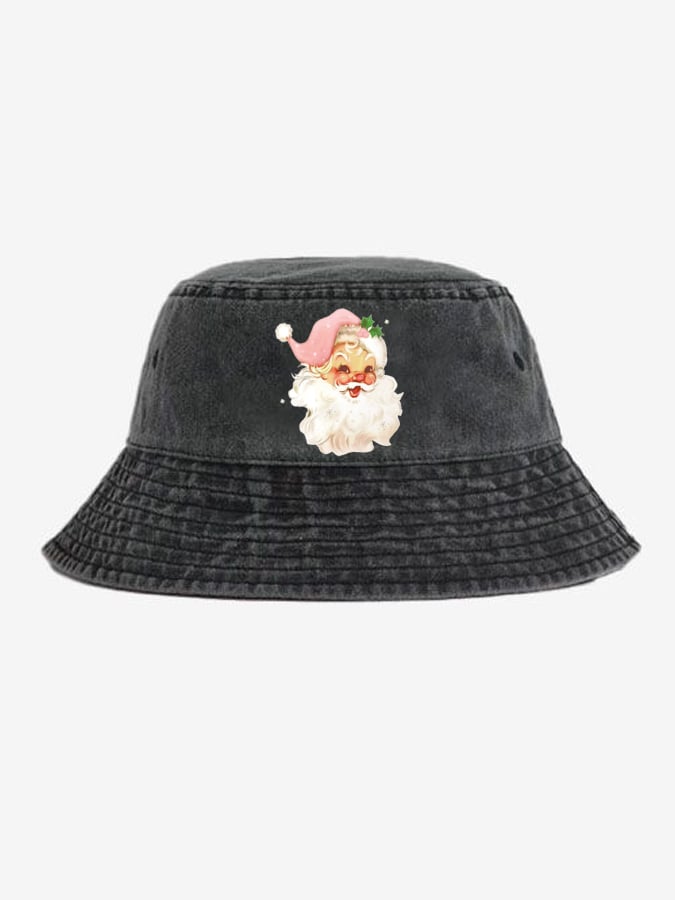 Santa Claus Print Fisherman's Hat