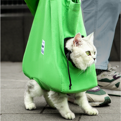 Cat Canvas Carrier Tote Bag Walking