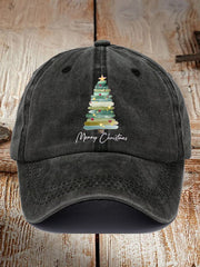 Unisex Merry Christmas Tree Print Hats