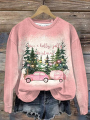 Have A Holly Jolly Christmas Print Long Sleeve Sweatshirt