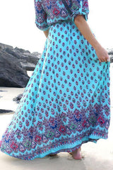 Boho Style Printed Maxi Dress