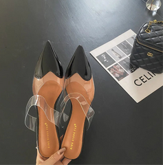 Heart Pointed Toe Mule Heels