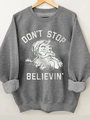 Merry Christmas Casual Long Sleeve Sweatshirt