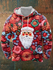 🔥BUY 3 GET 10% OFF🔥Santa Claus print hooded sweatshirt