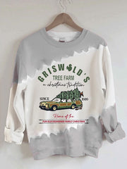 Christmas Tree Vintage Griswold Christmas Print Sweatshirt