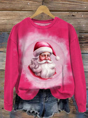 Santa Print Sweatshirt