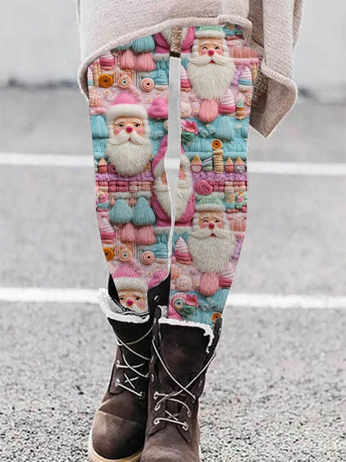 Christmas Printed Tight-Fitting High-Elastic Leggings