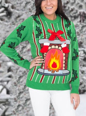 Fireplace Ugly Christmas Sweater