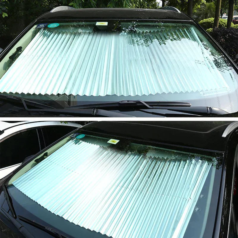 UVBlockâ„?- Retractable windscreen sunshade