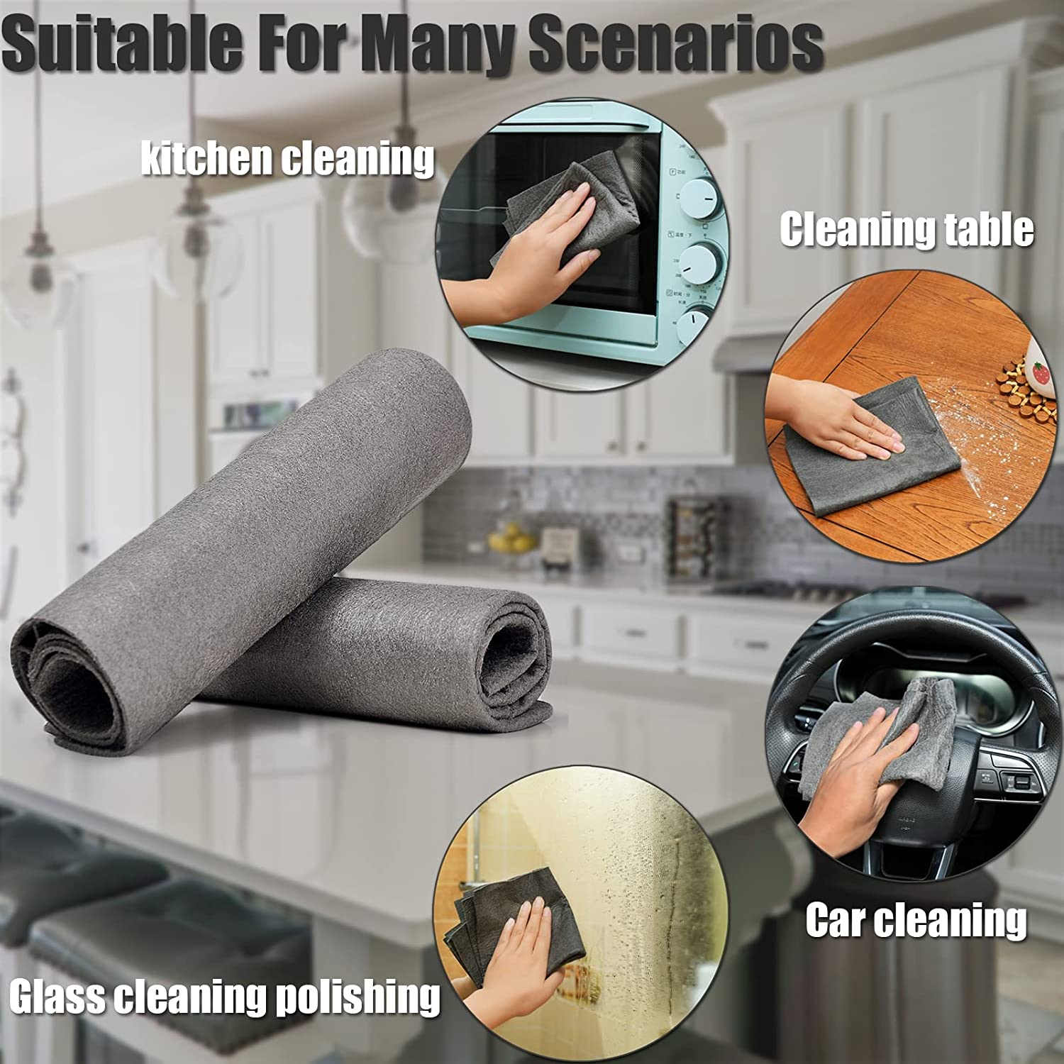 Magic Clean Sticker MagicWipeâ„?- Magic Cleaning Cloth - 5+5 FREE – Oatat