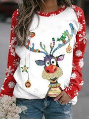Christmas Round Neck Long Sleeve Sweatshirt